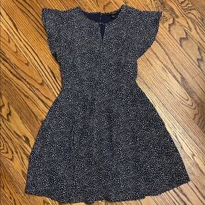 Banana Republic Navy and White Mini Dress- 0